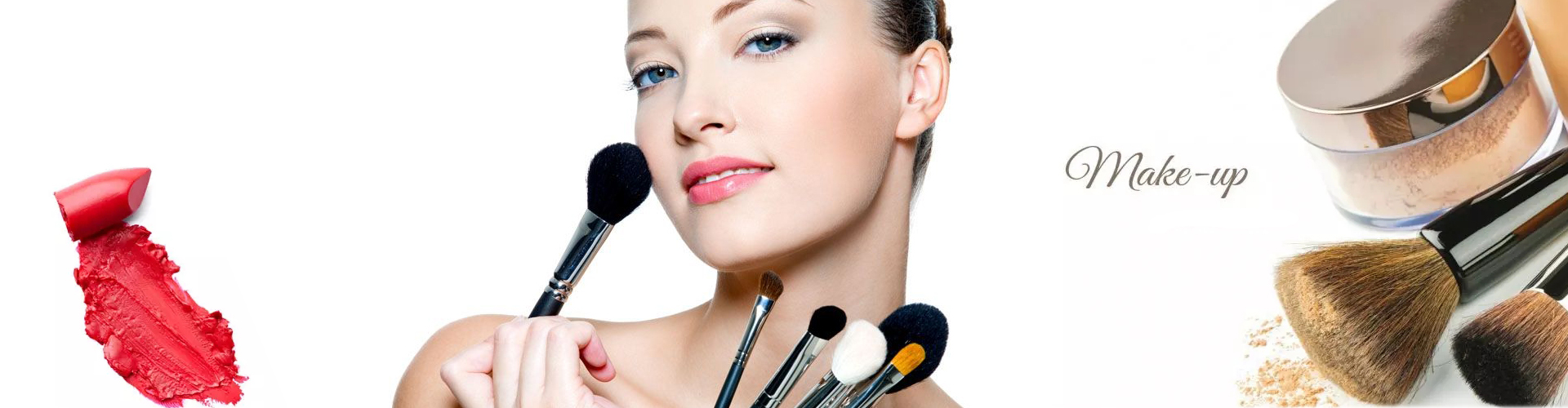 Foundation make-up & eyeshadow