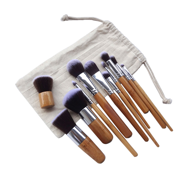 Makeup brush 11pcs with cloth bag