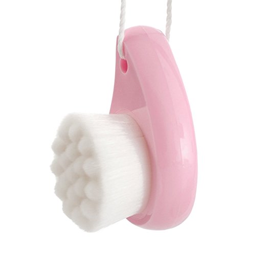 VOSAIDI Facial Cleanser Exfoliate Brush with pink handle