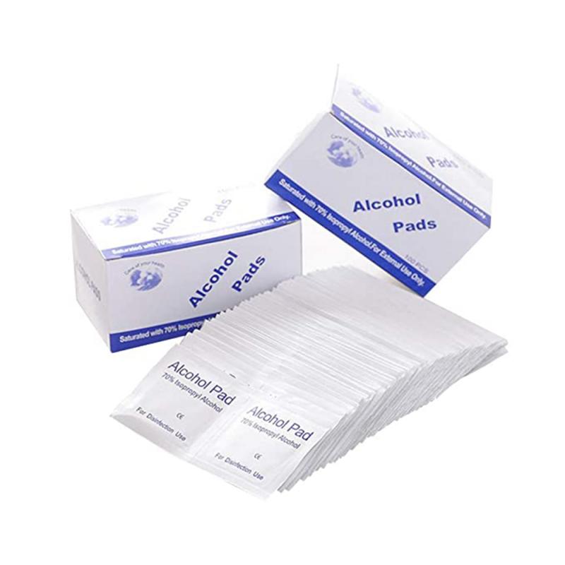 Alcohol Prep Pad Sterile Alcohol Swabs Pads for Nail Art Disinfection Wipes Skin Cleanser for Computer Mobile Phone Digital Camera Skin