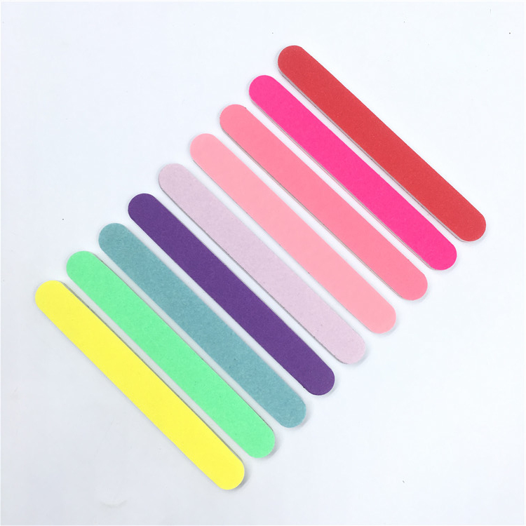 Manufacturer custom 80 100 180 240 promotion gift color small mini nail file