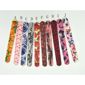 Nail files with decorative pattern A~J