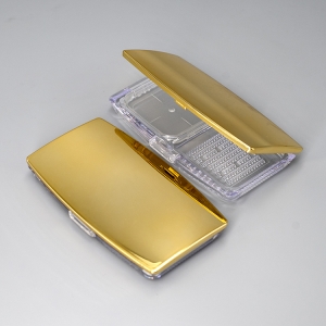Unique Square Empty Plastic Magnetic makeup compact powder case custom pressed compact powder case with mirror